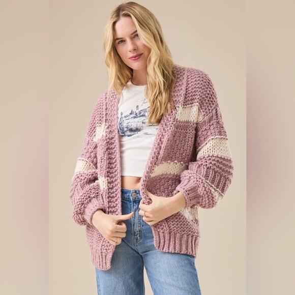 Altar'd State Ariana Chunky Knit Cardigan - Picture 1 of 10